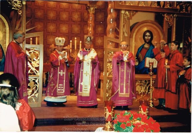 Bishop Ivan Semedi of Mukachevo Ukraine Visits 1992